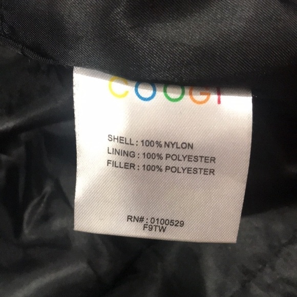 Coogi Black Size XL Military Style Embroidered Winter Jacket - Picture 11 of 16